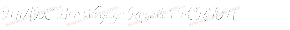 MADE Bon Voyage Regular PERSONAL USE字体转换